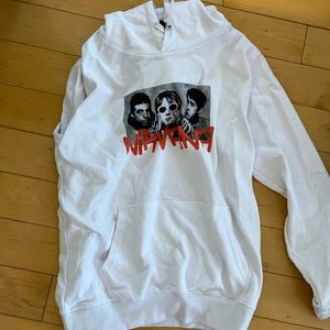 White nirvana hoodie no stains never worn
